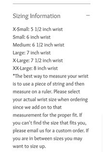 Sizing