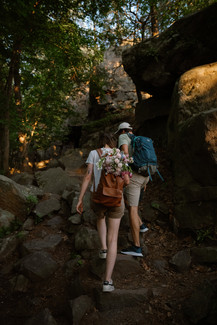devils lake hiking elopement east bluff trail