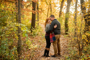 Fall Engagement Photos at Hoyt Park