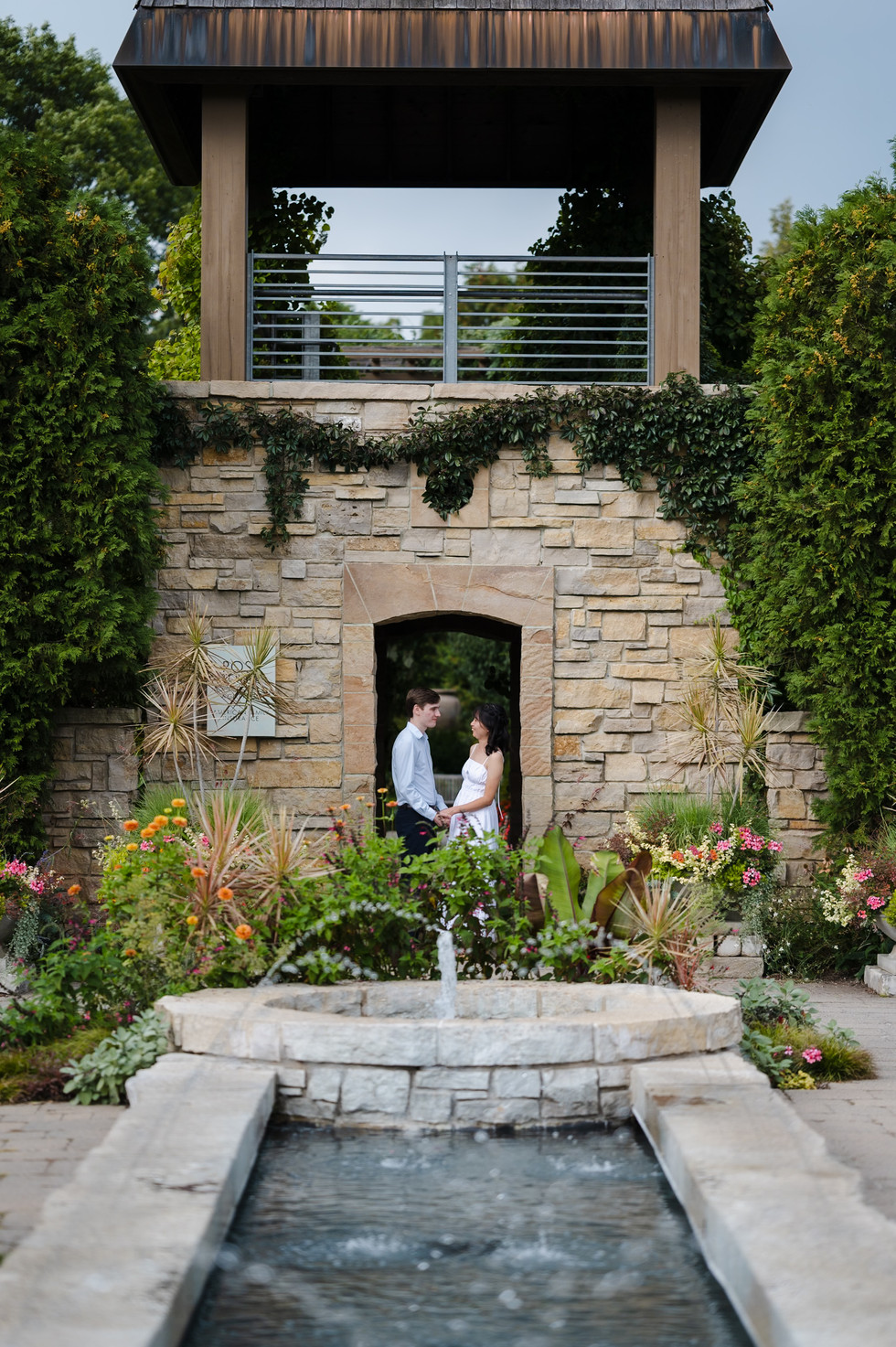 Olbrich Botanical Gardens Engagement Photos