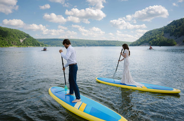 Devil's Lake Paddle Boarding Elopement