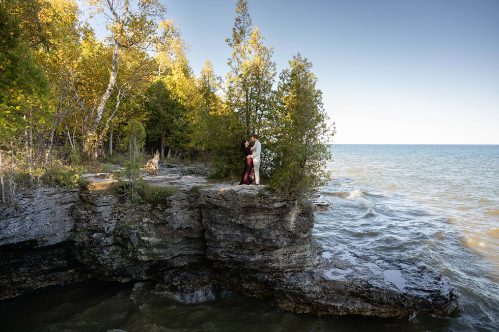 Cave Point County Park Elopement