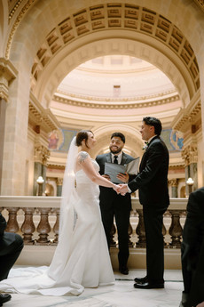 wisconsin capitol rotunda wedding ceremony