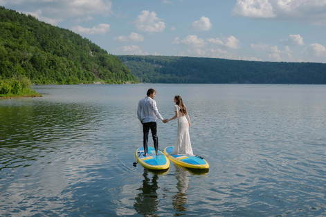 Devil's Lake Paddle Boarding Elopement