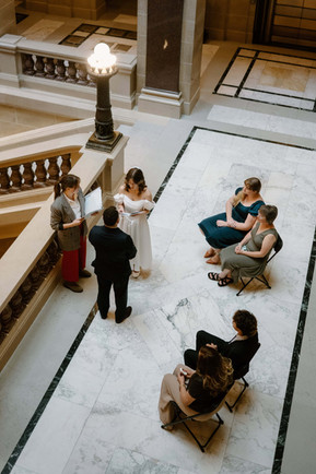 Wisconsin Capitol Elopement ceremony