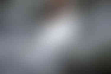 bride and groom on tumbled rocks trail devils lake