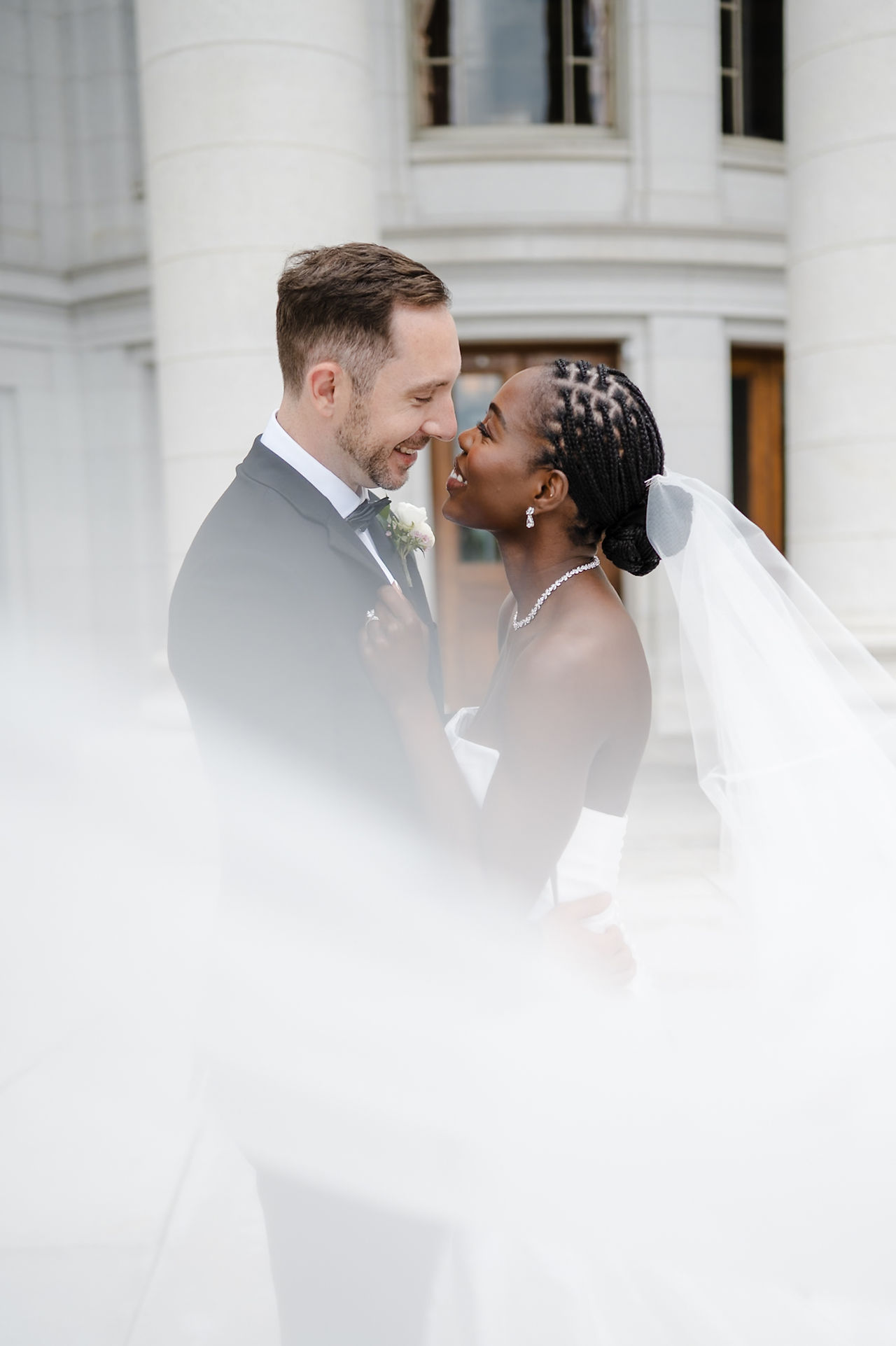 Elegant Wedding Photos at the Capitol in Madison, Wisconsin