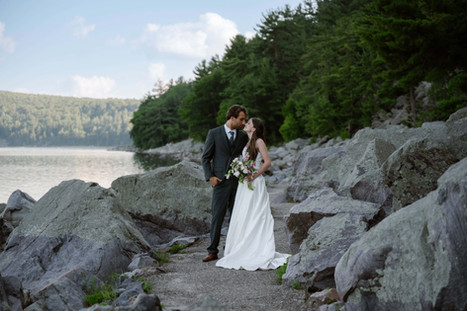 bride and groom devils lake