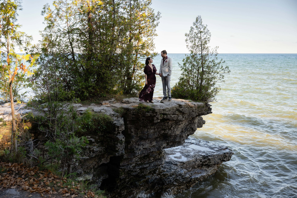 Cave Point County Park Elopement