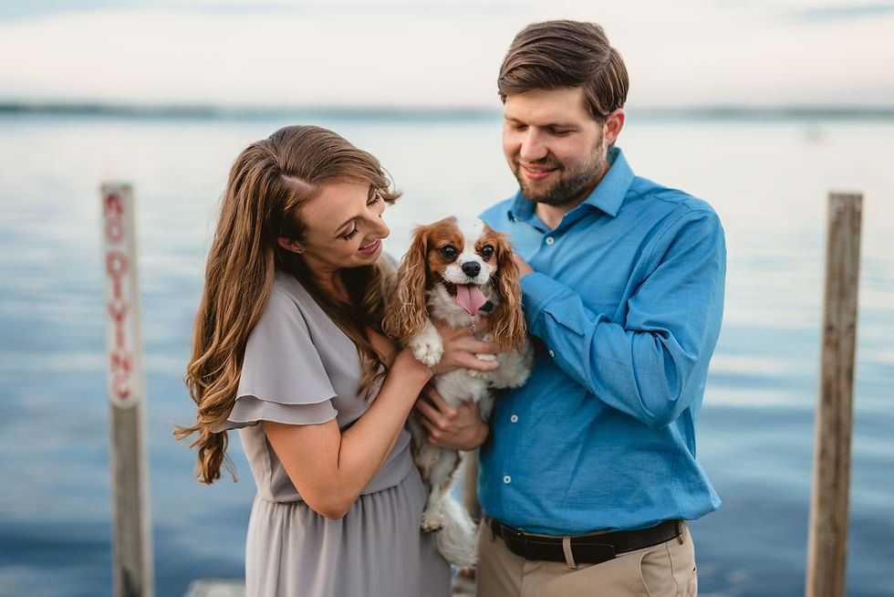 Olin Park Engagement Photos with the Madison Skyline