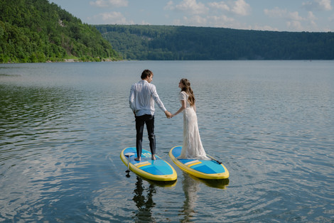 Devil's Lake Paddle Boarding Elopement