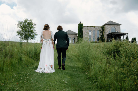 Castle vineyard wedding