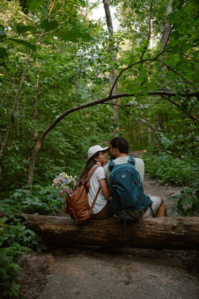 devils lake hiking elopement east bluff trail