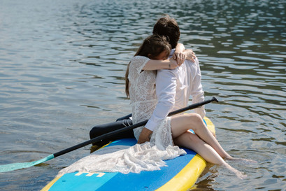 Devil's Lake Paddle Boarding Elopement