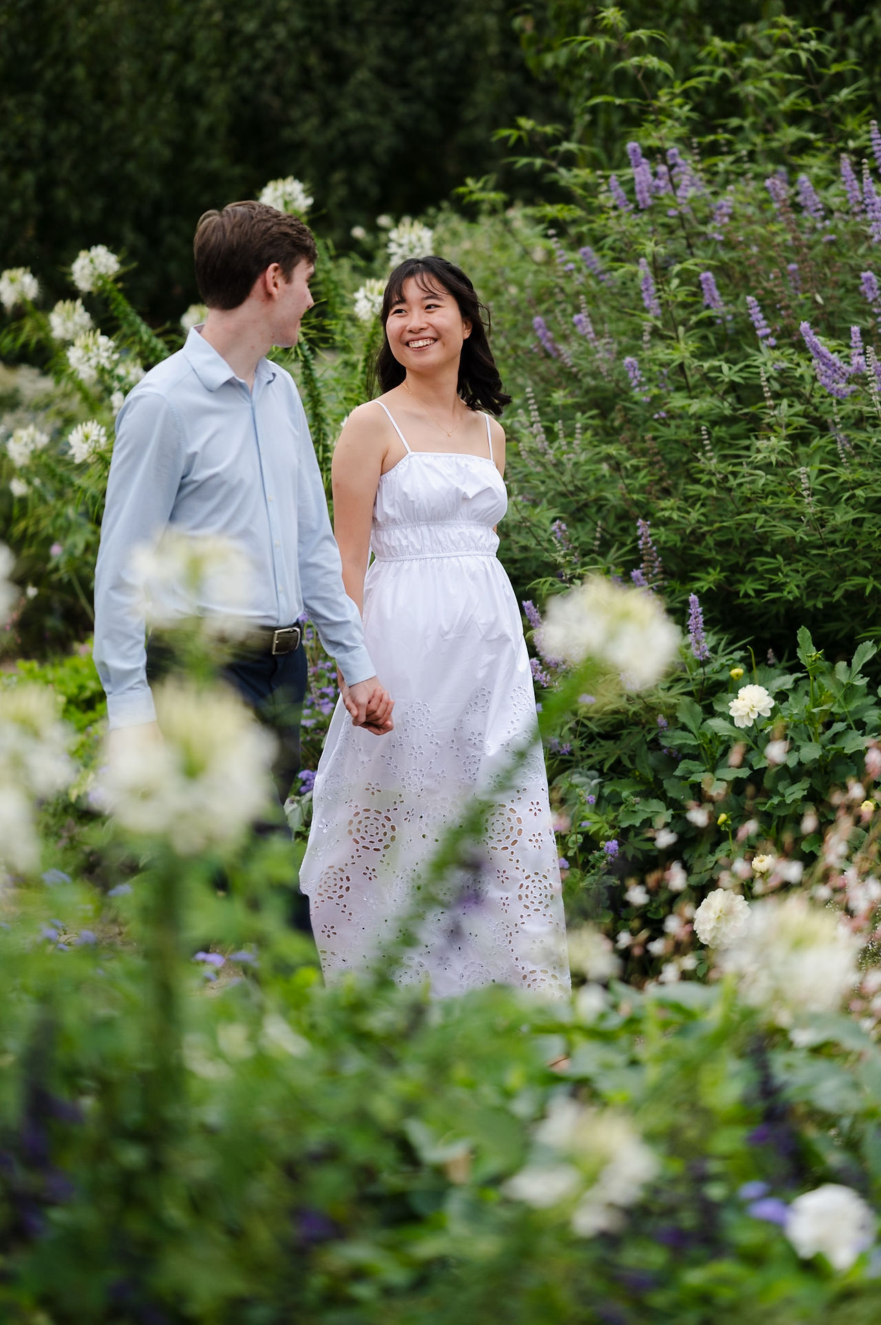 Olbrich Botanical Gardens Engagement Photos