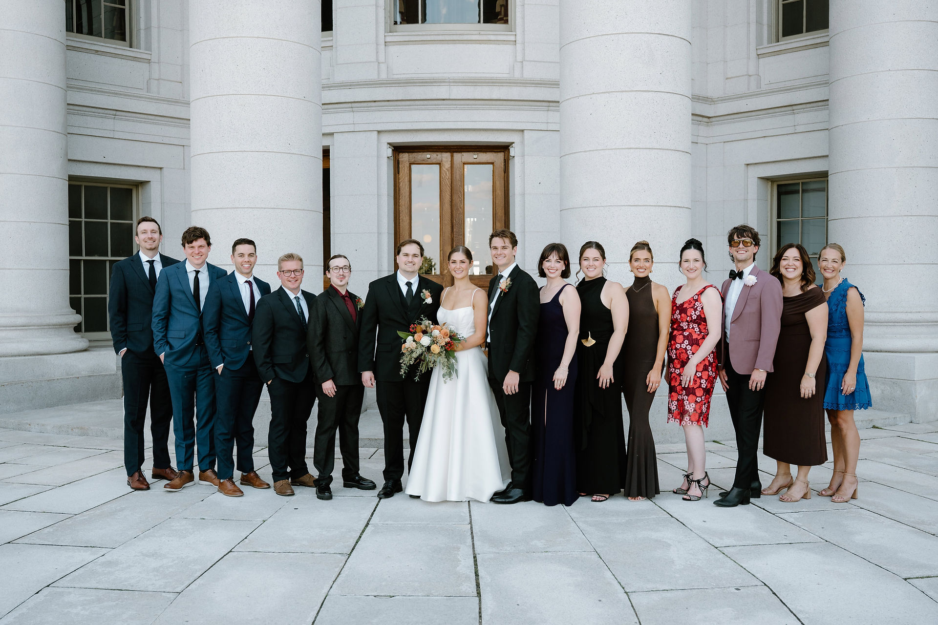 wedding party at wisconsin capitol
