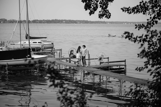 olin park engagement photos