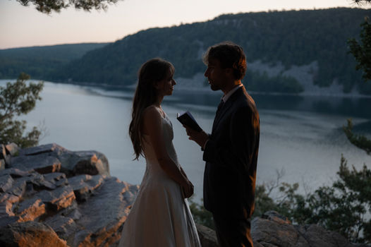devil's lake elopement vows
