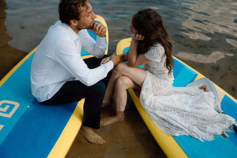 Devil's Lake Paddle Boarding Elopement