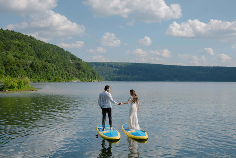 Devil's Lake Paddle Boarding Elopement