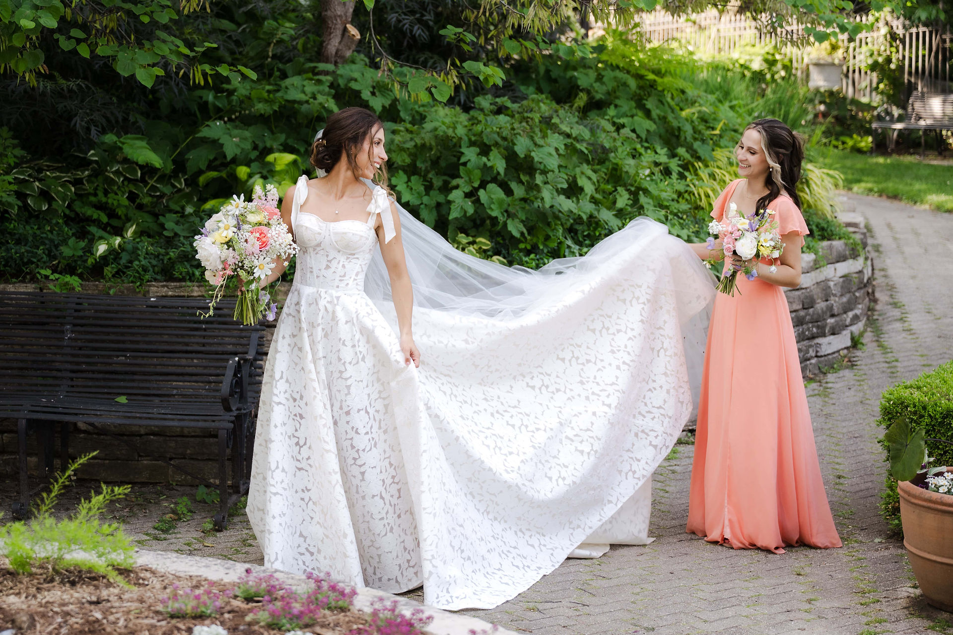 period garden park wedding