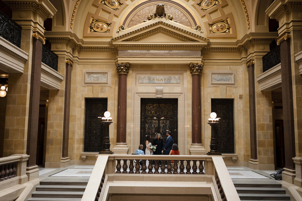 Wisconsin Capitol Elopement ceremony