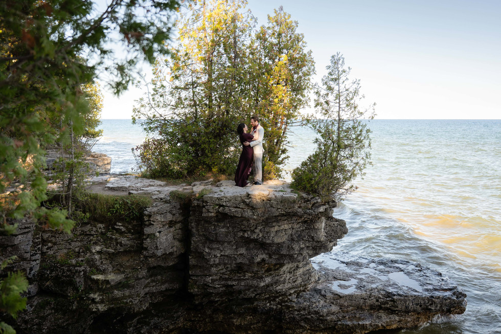 Cave Point County Park Elopement