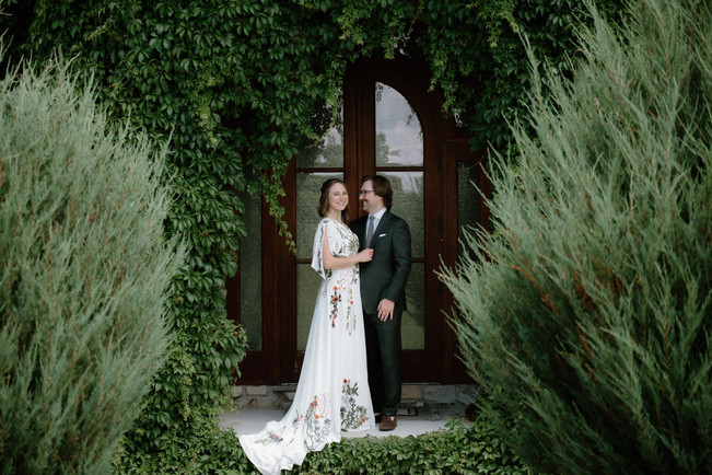 Castle vineyard wedding