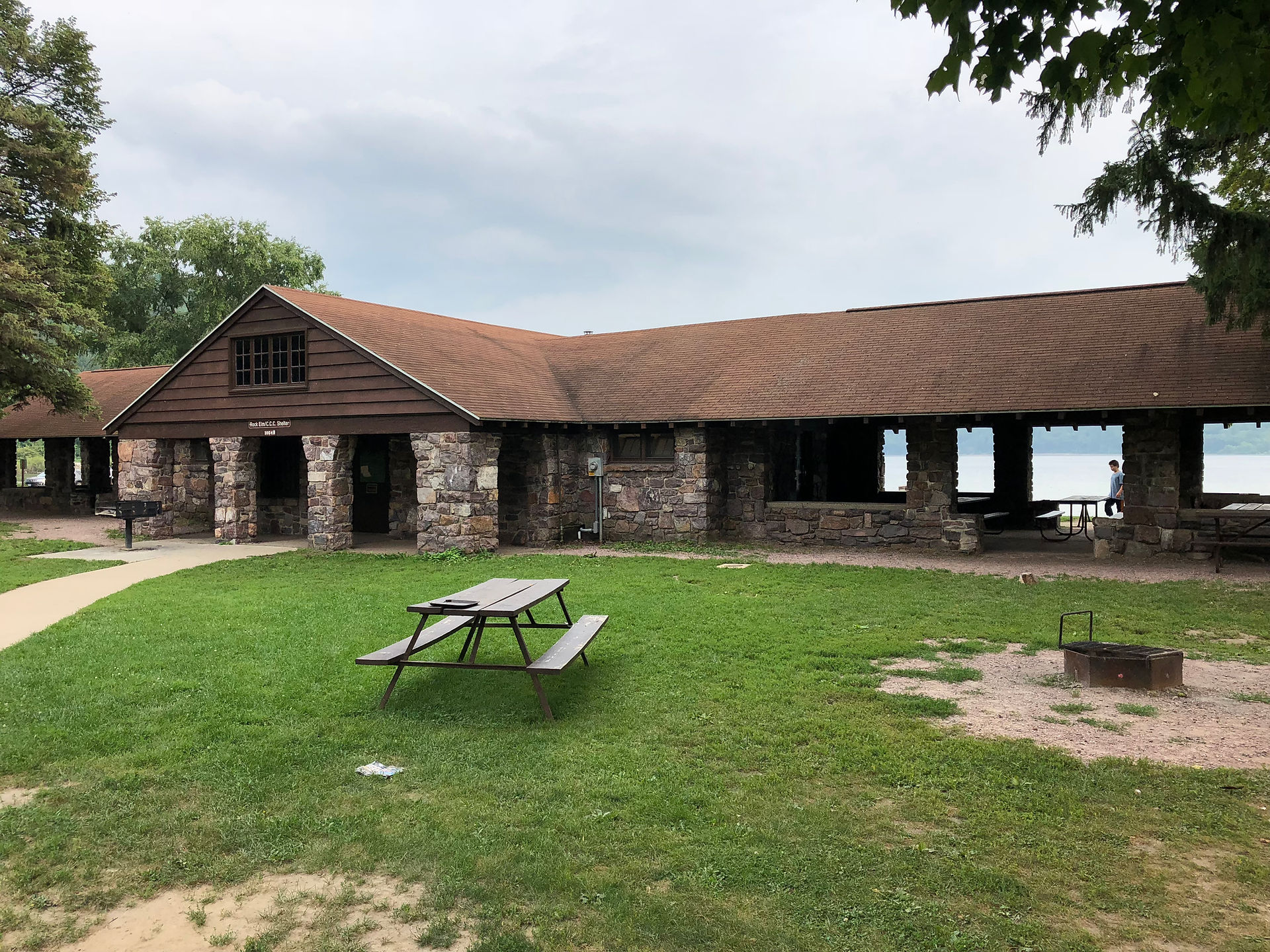 park shelters at devil's lake