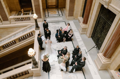 wisconsin state capitol wedding ceremony indoors