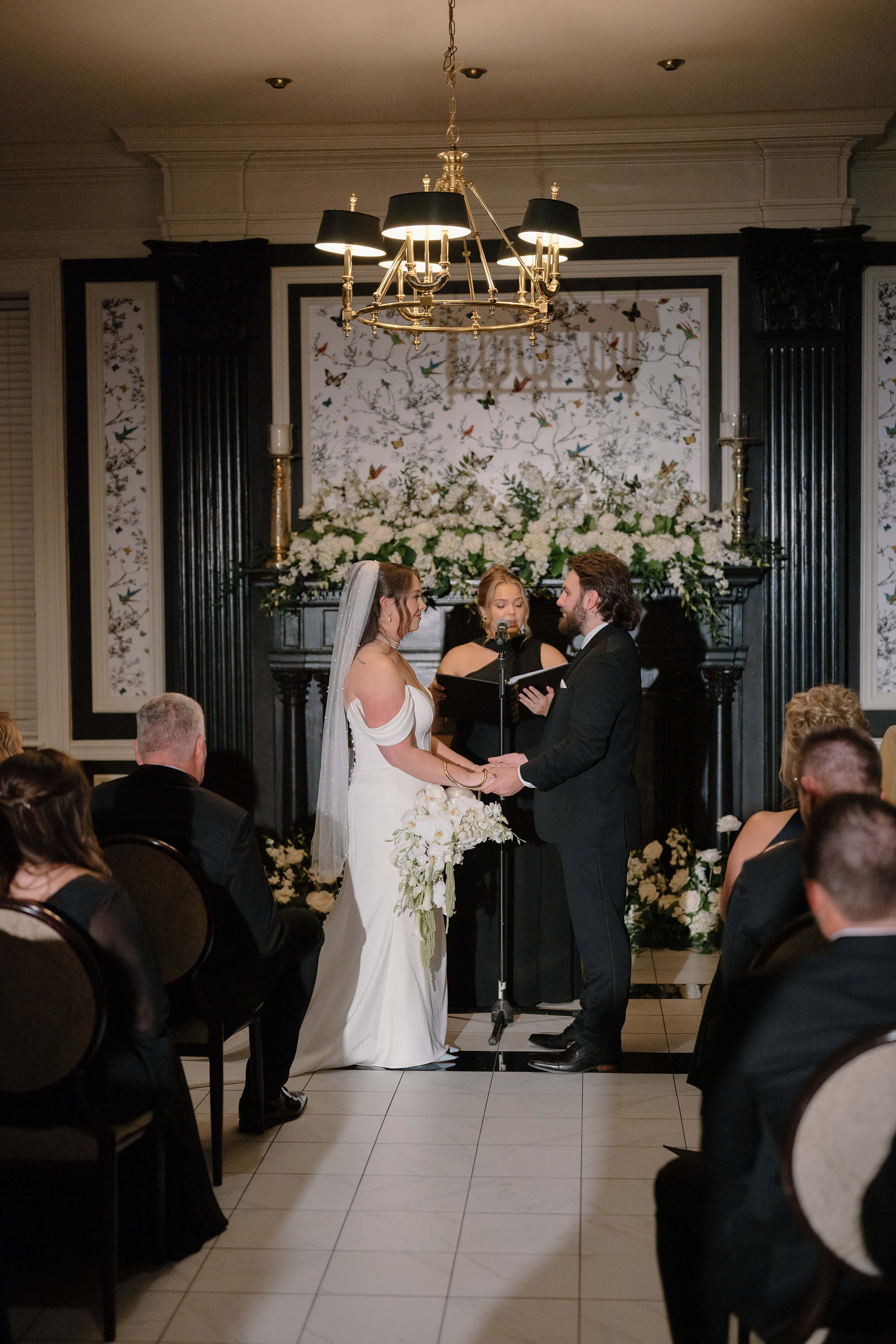 the madison club wedding ceremony butterfly room