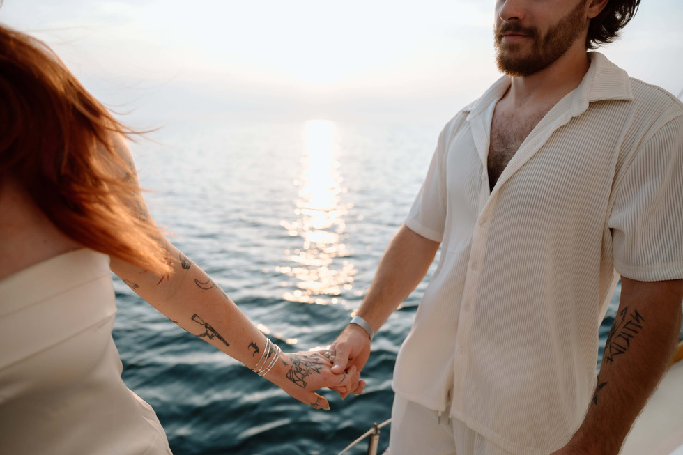 Door County Elopement on a Sailboat