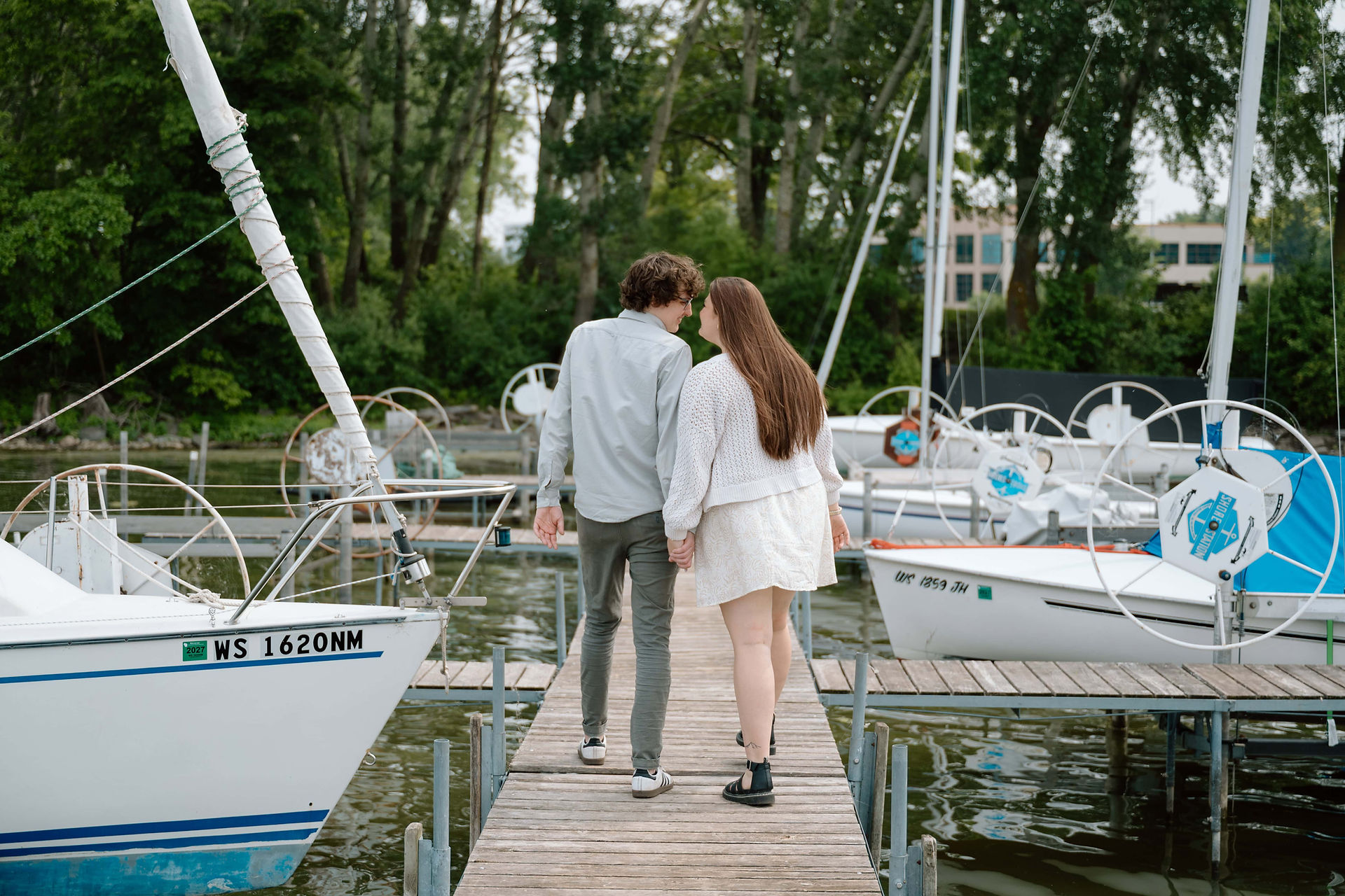 olin park engagement photos