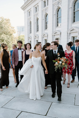 wedding party at wisconsin capitol