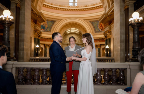 Wisconsin Capitol Elopement ceremony