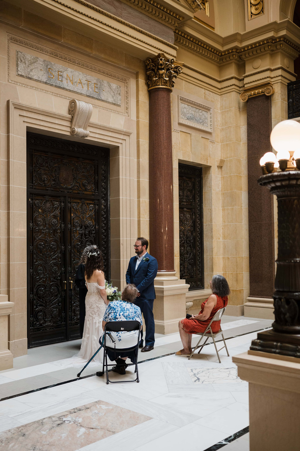 Wisconsin Capitol Elopement ceremony