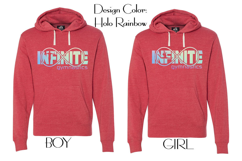 Thumbnail: Infinite Gymnastics ~ Adult Unisex Hoodie - Design Name: IG Infinity