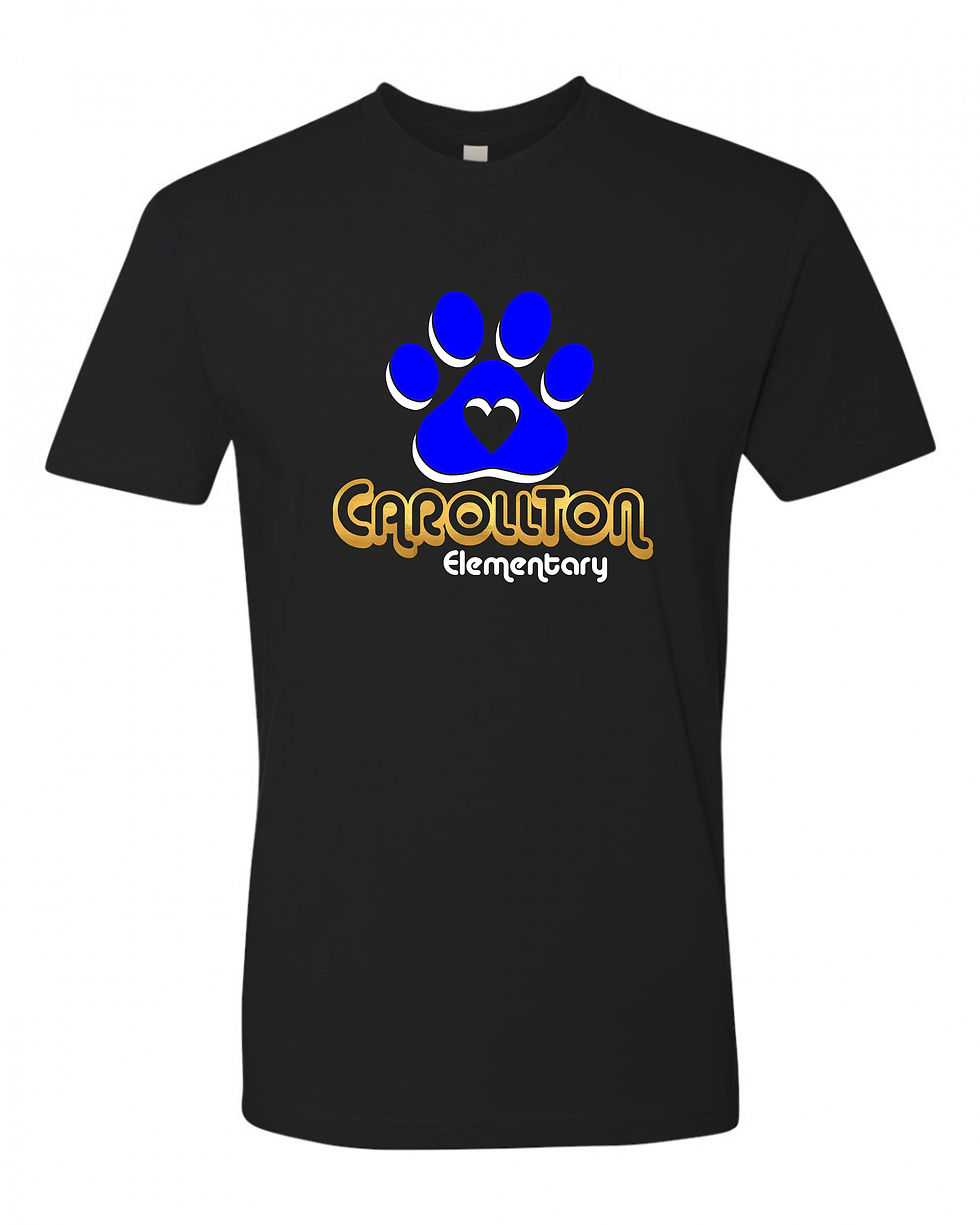 Thumbnail: Carollton Elementary ~ Unisex Fit T-Shirt ~ Pawprint Design
