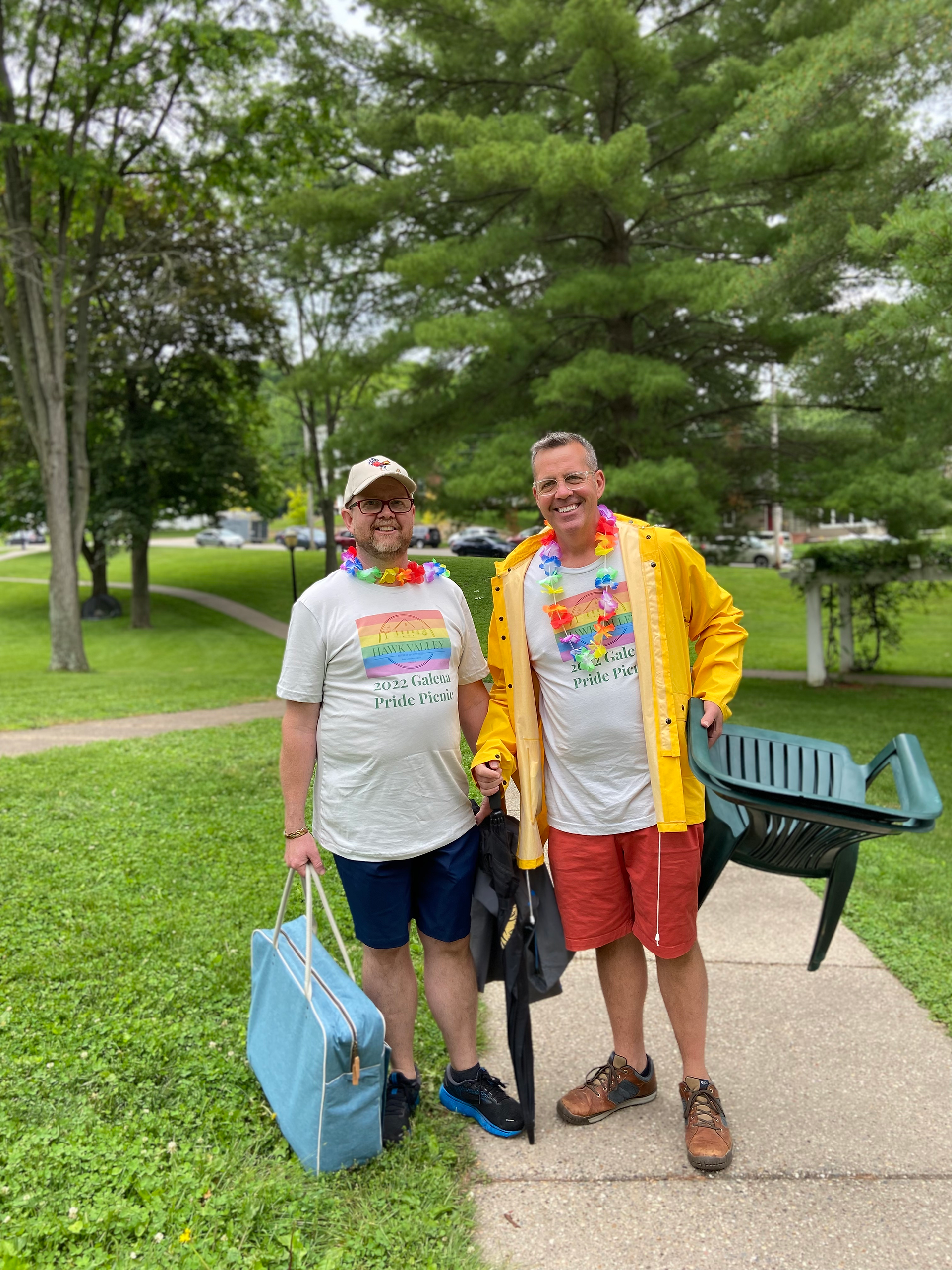 Hawke Valley Retreat Innkeepers at Galena Pride Picnic 2022