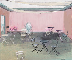Rooftop A_Ink and Acrylic on Korea