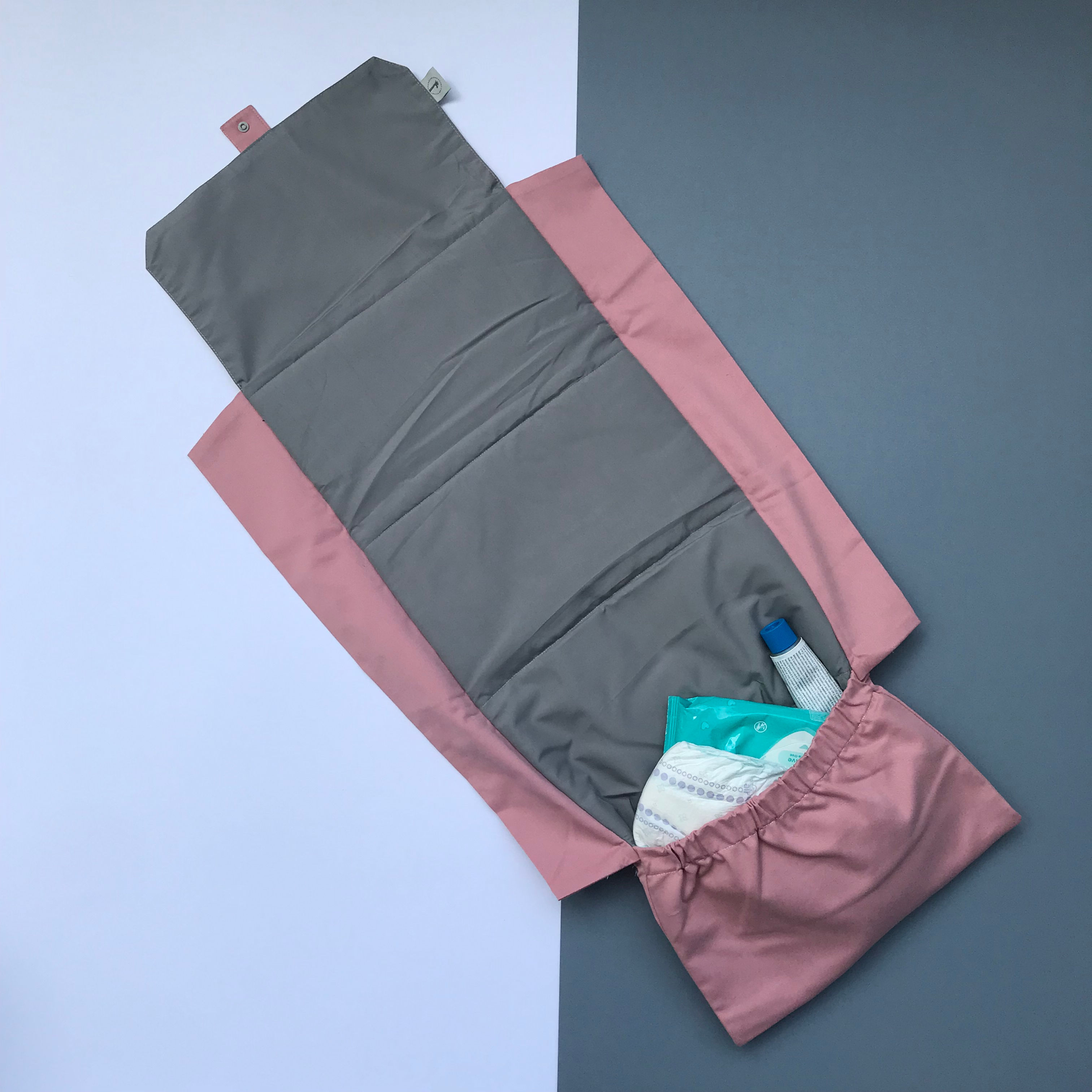 WICKELUNTERLAGE ROSA & GRAU