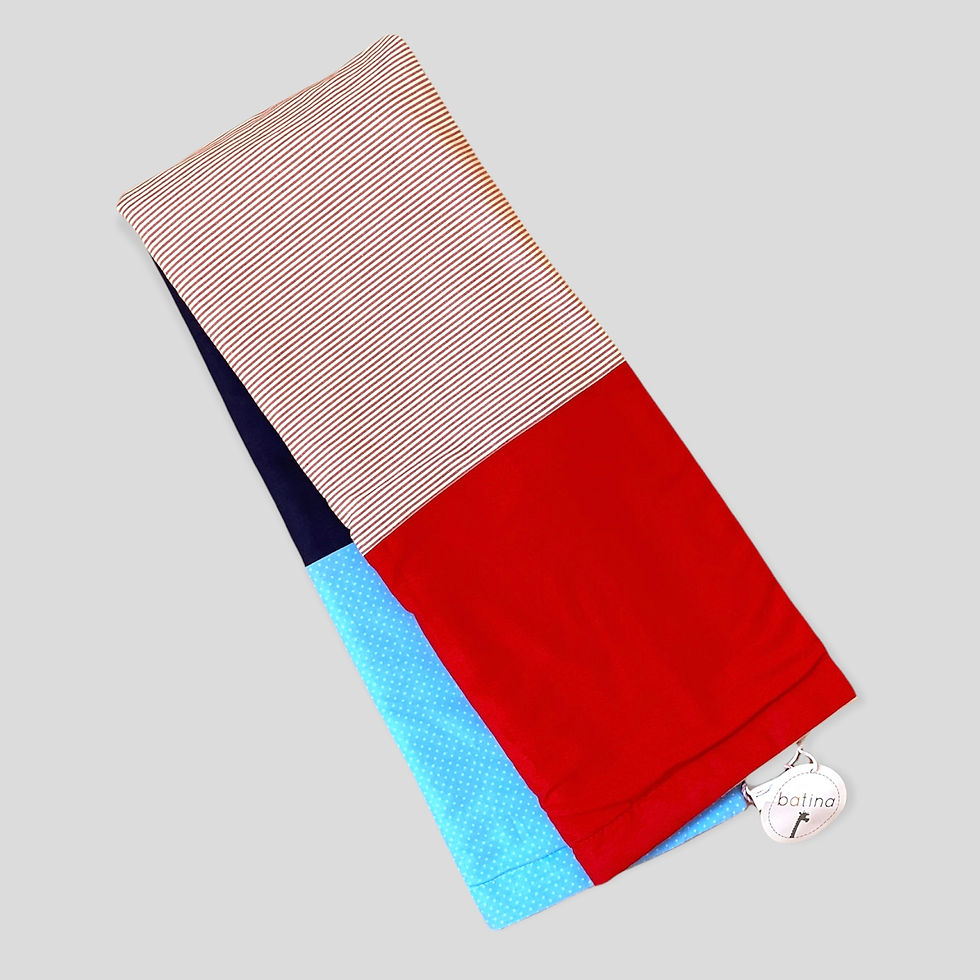 Miniaturbild: BABYDECKE ROT & BLAU