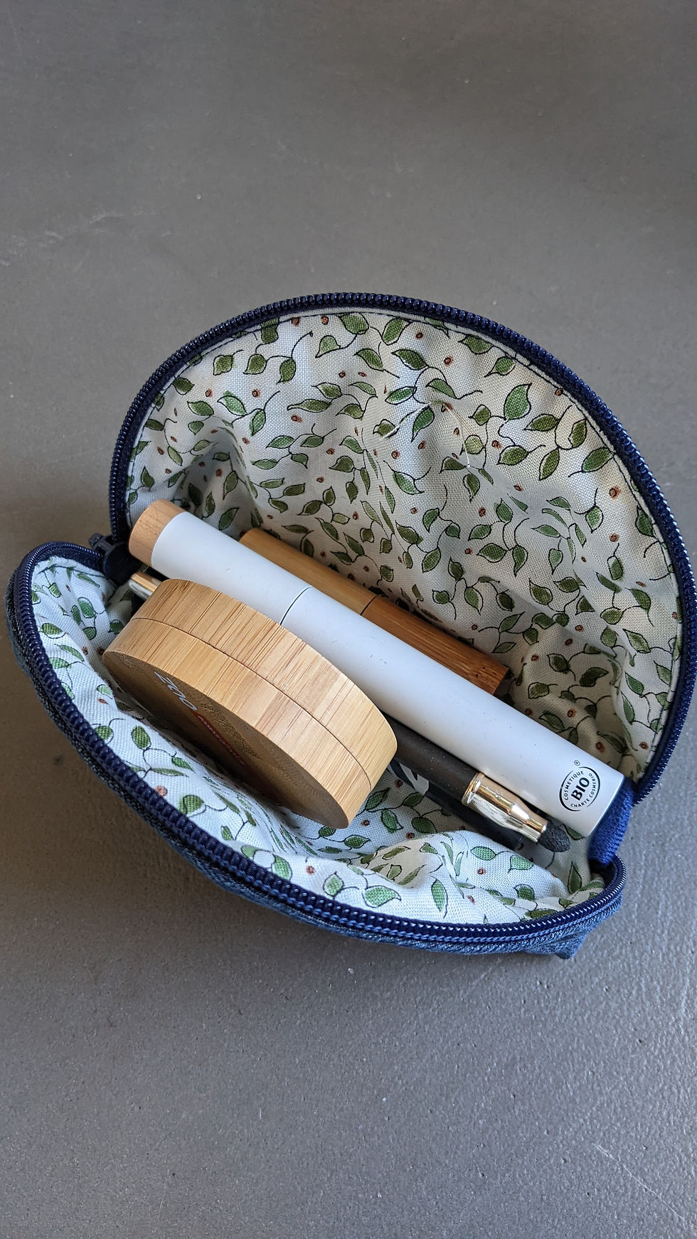 Miniature : Pochette / pochette maquillage / pochette en jeans / R-Use Fabrik / upcycling