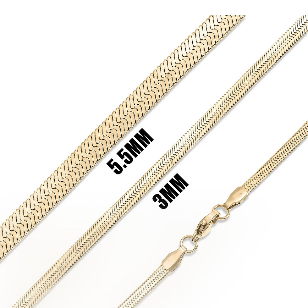 Thumbnail: Golden Flow Herringbone Necklace