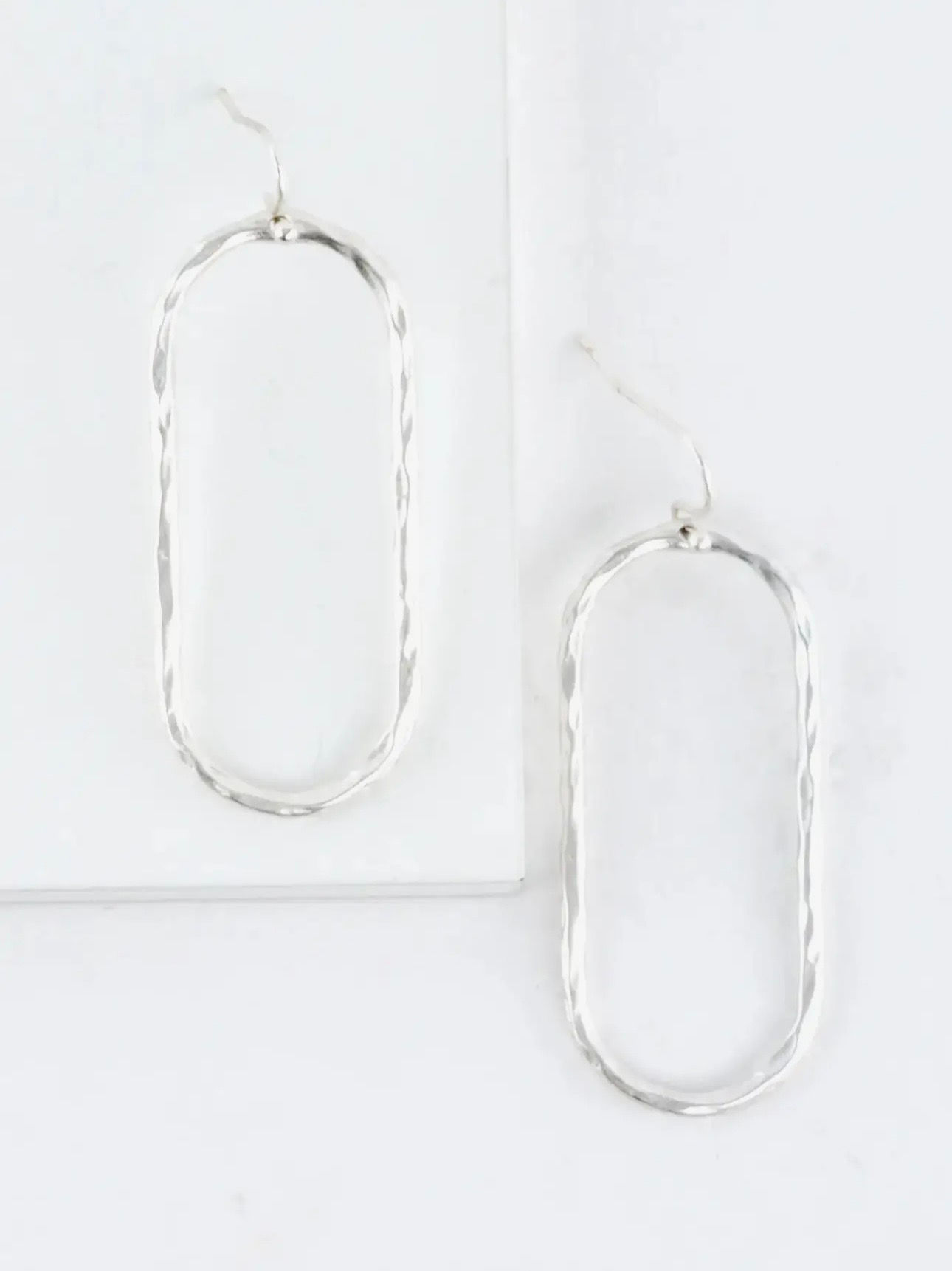 Ayla Oval Drop Earrings