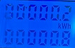 LED display of charged kWh