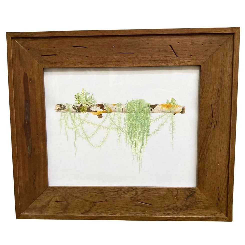 "Hold On", framed original watercolor painting, $245
