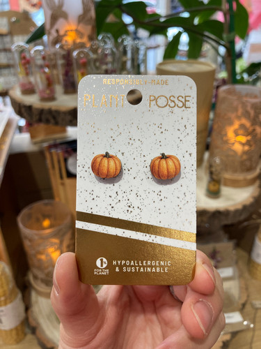 Pumpkin Stud Earrings | Plant Posse