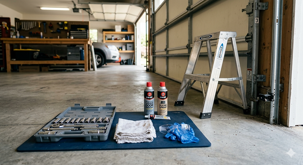 the tool you will need for squeaky garage door fix