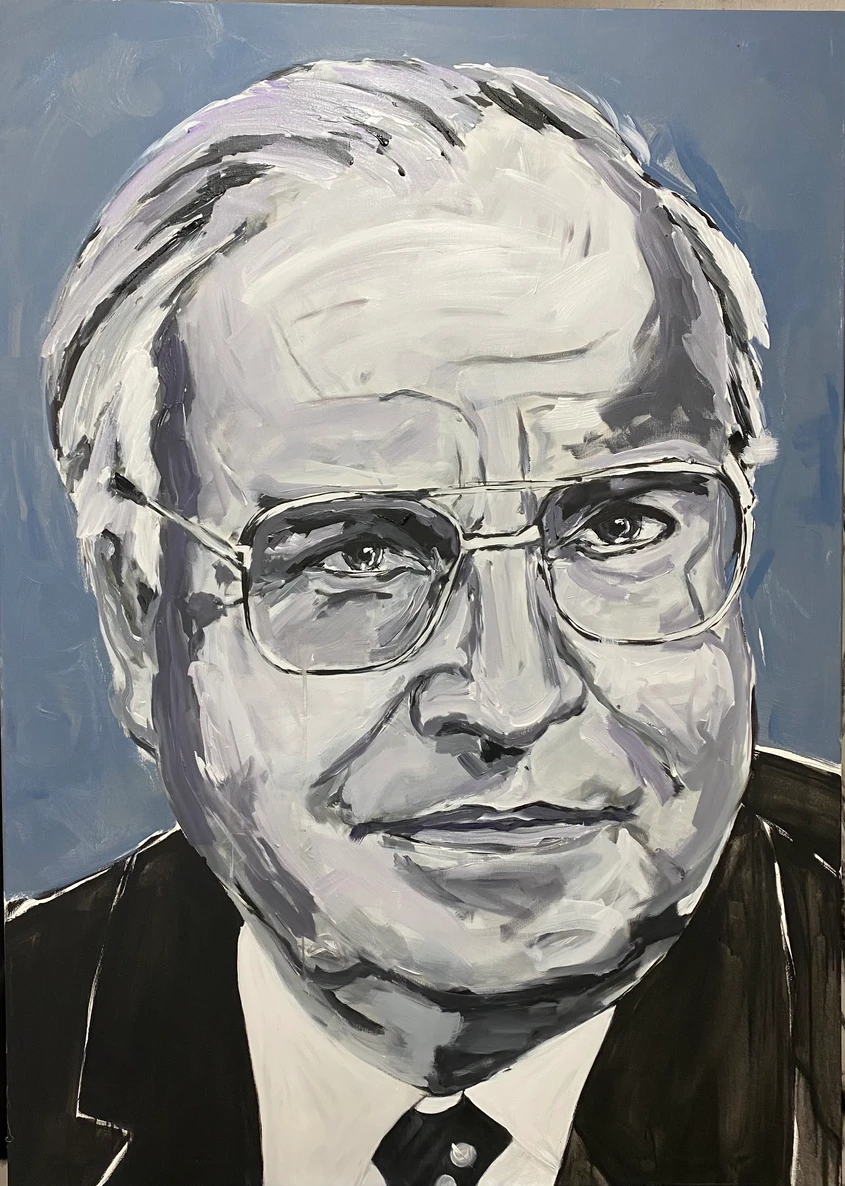 Helmut Kohl | CDU | 1982 - 1998 Acryl auf Leinwand | 140 x 100 | 2021